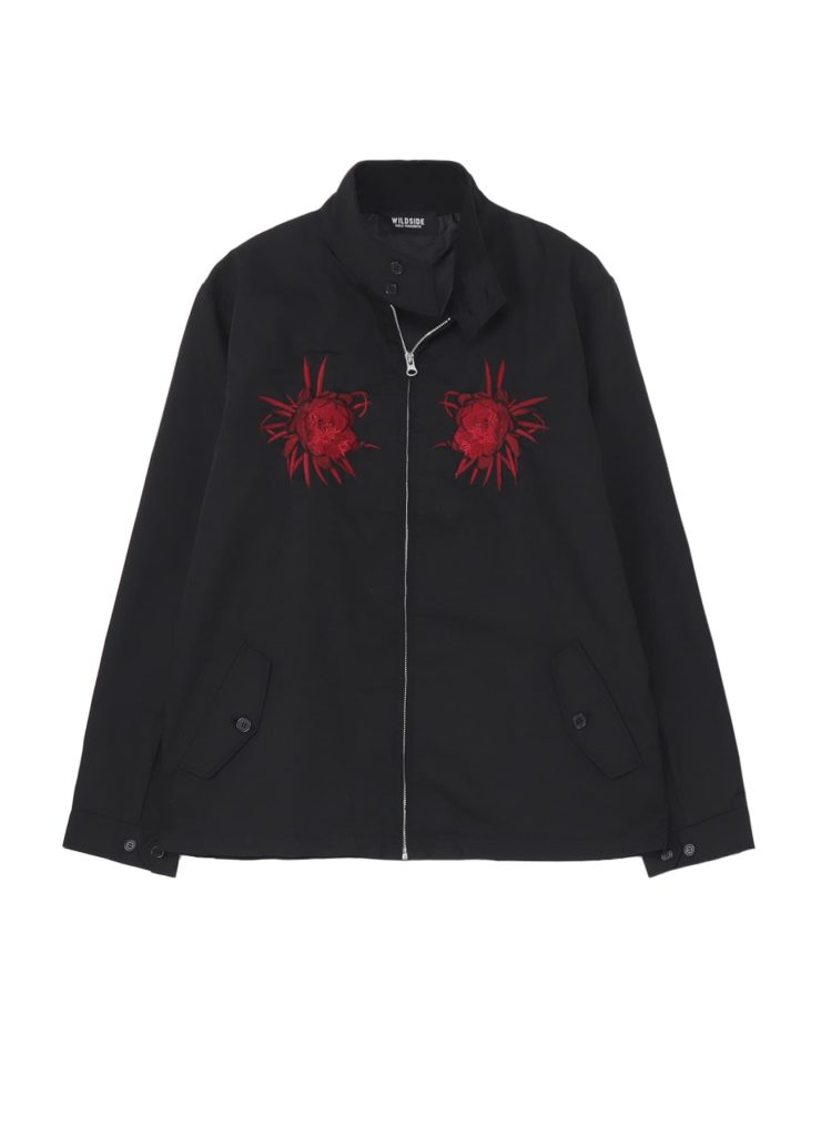 WILDSIDE YOHJI YAMAMOTO 月下美人スウィングトップ 赤い月下美人の刺繍 新作スウィングトップ登場【WILDSIDE YOHJI