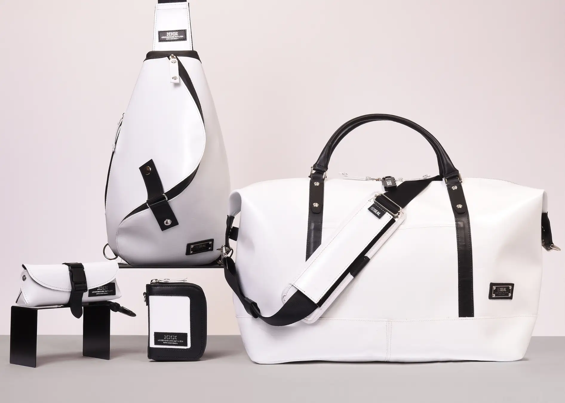 大阪・関西万博の膜屋根素材を再利用したバッグ【アップサイクルブランドSEAL × ルクセンブルクパビリオン】